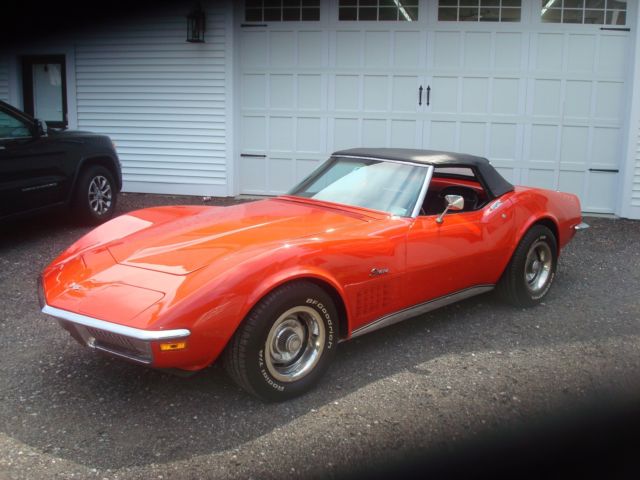 1970 Red Chevrolet Corvette Convertible