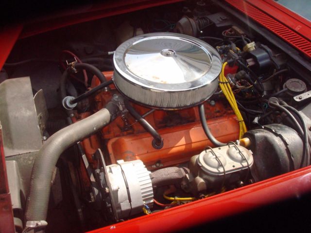 1970 Red Chevrolet Corvette Convertible