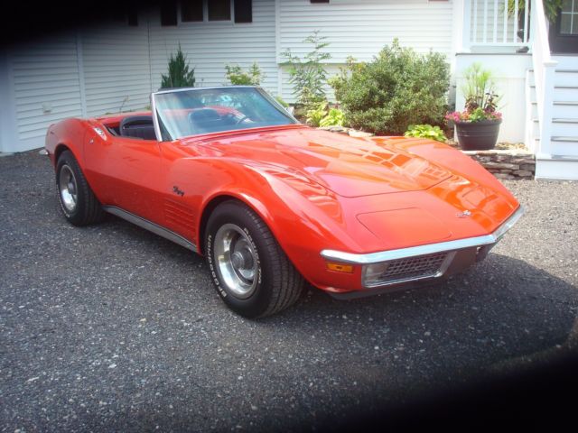 1970 Red Chevrolet Corvette Convertible