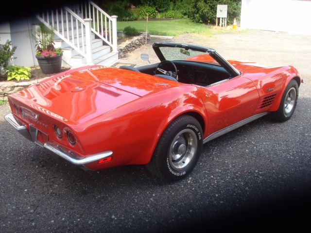 1970 Red Chevrolet Corvette Convertible