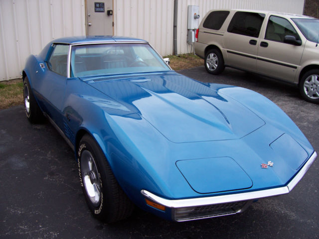 1970 mulsanne blue Chevrolet Corvette Coupe