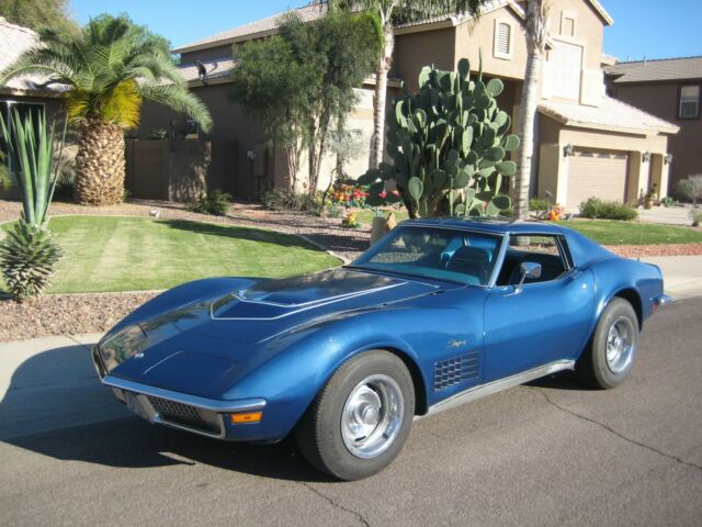 1970 Blue Chevrolet Corvette Coupe