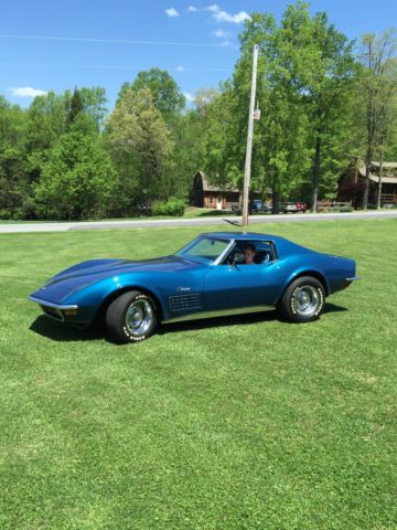 1970 Blue Chevrolet Corvette Coupe