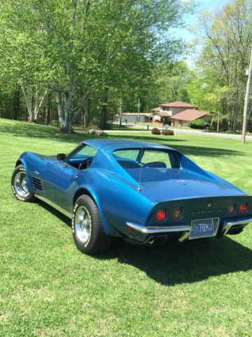 1970 Blue Chevrolet Corvette Coupe