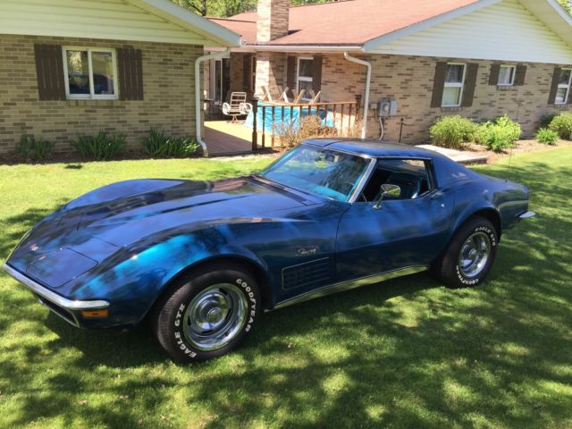 1970 Blue Chevrolet Corvette Coupe