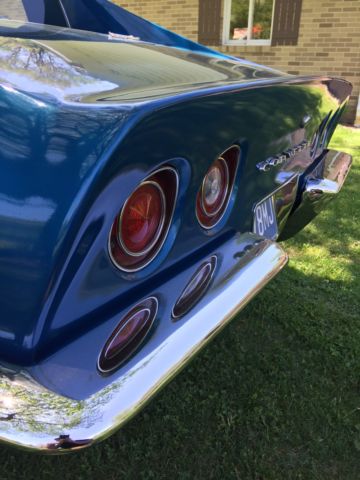 1970 Blue Chevrolet Corvette Coupe