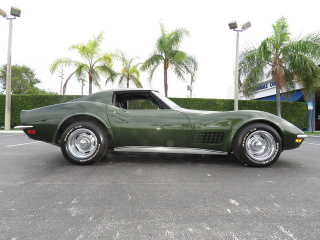 1970 Donnybrooke Green Chevrolet Corvette Coupe