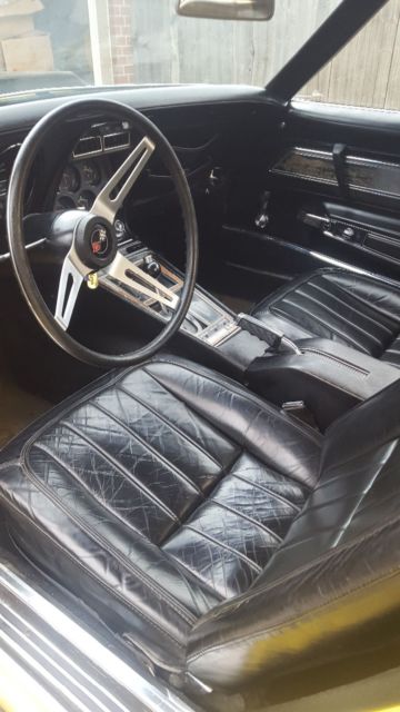 1970 Yellow Chevrolet Corvette Convertible