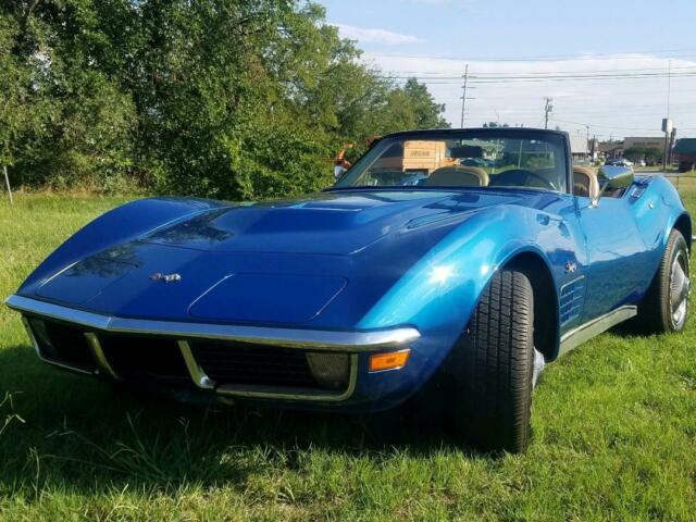 1970 Blue Chevrolet Corvette Convertible