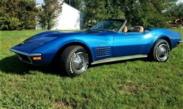 1970 Blue Chevrolet Corvette Convertible