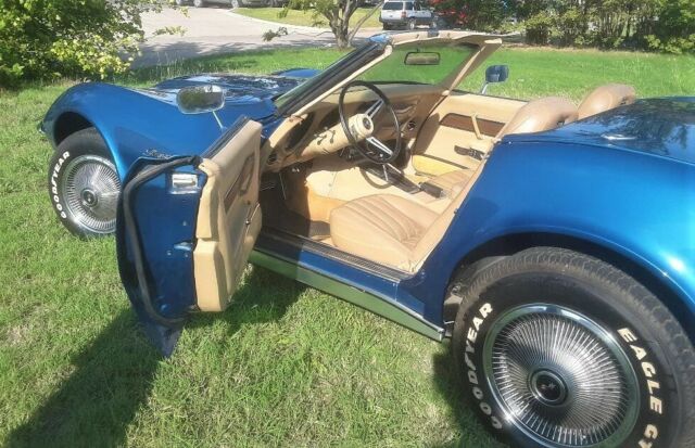 1970 Blue Chevrolet Corvette Convertible
