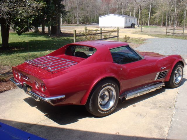 1970 Burgundy Chevrolet Corvette Coupe