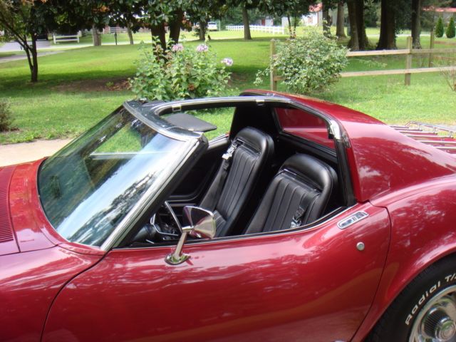 1970 Burgundy Chevrolet Corvette Coupe