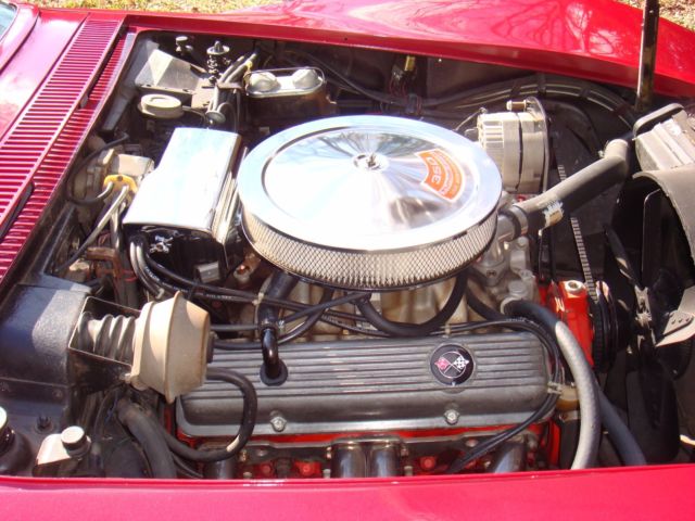 1970 Burgundy Chevrolet Corvette Coupe