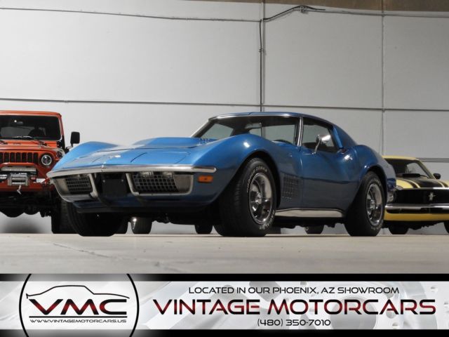 1970 Blue Chevrolet Corvette