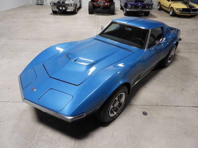 1970 Blue Chevrolet Corvette