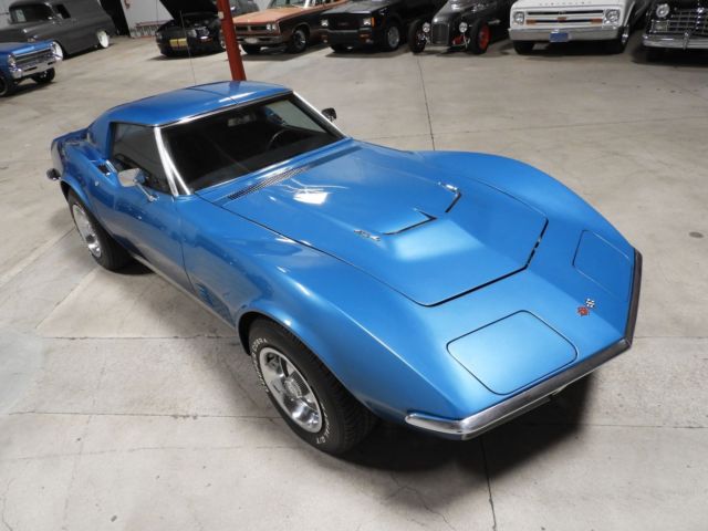 1970 Blue Chevrolet Corvette