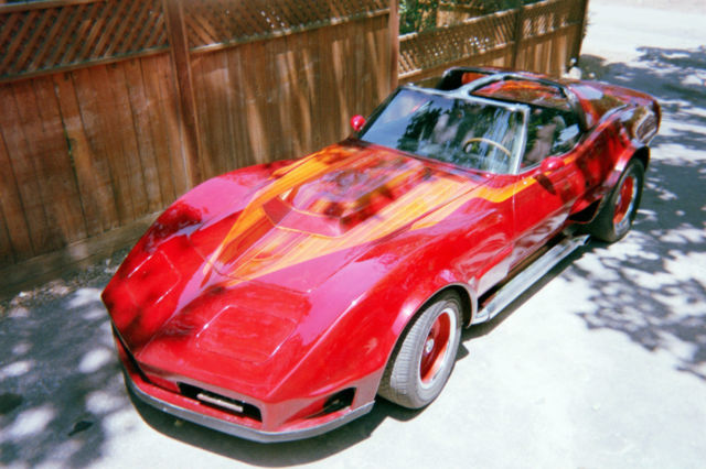 1970 costom red Chevrolet Corvette costom