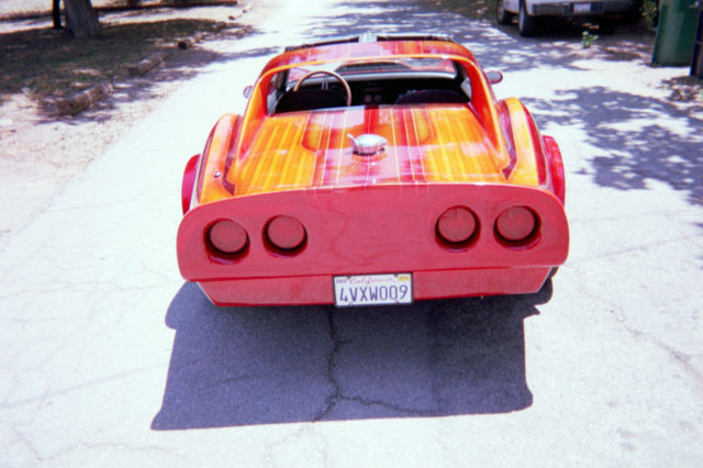 1970 costom red Chevrolet Corvette costom