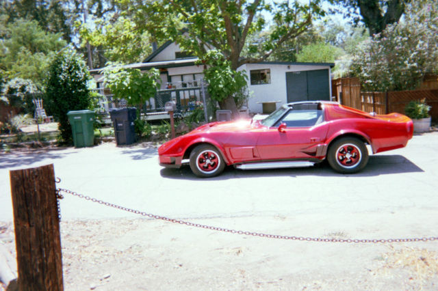1970 costom red Chevrolet Corvette costom
