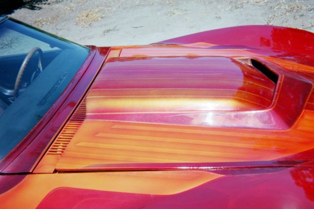 1970 costom red Chevrolet Corvette costom