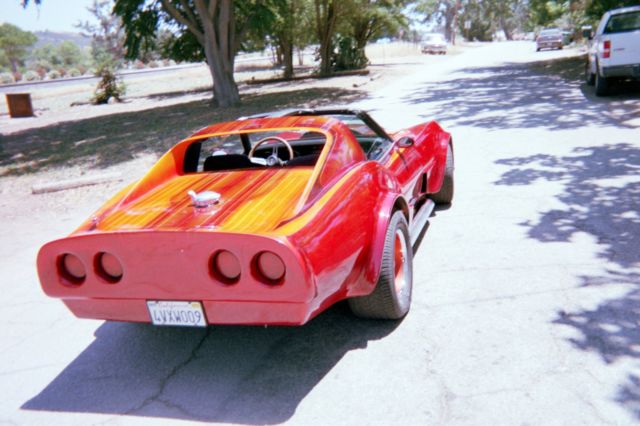 1970 costom red Chevrolet Corvette costom