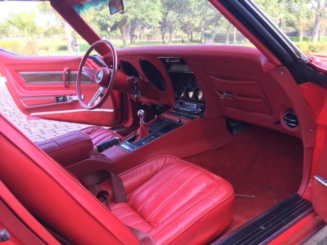 1970 Red Chevrolet Corvette Convertible