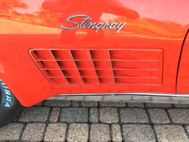1970 Red Chevrolet Corvette Convertible