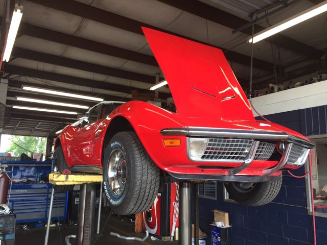 1970 Red Chevrolet Corvette Convertible