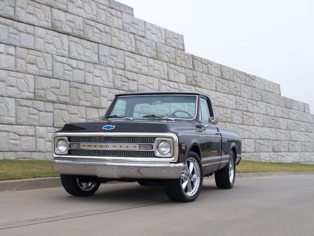 1970 CHEVY BLACK Chevrolet C-10 Standard Cab Pickup