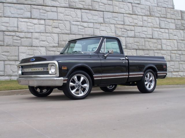 1970 CHEVY BLACK Chevrolet C-10 Standard Cab Pickup