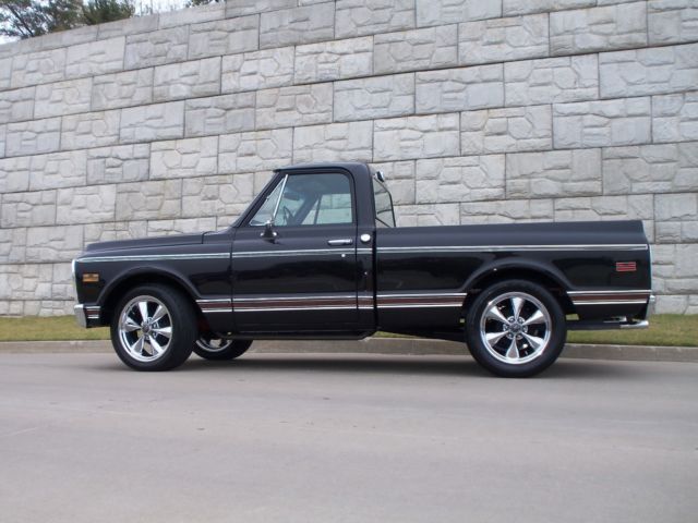 1970 CHEVY BLACK Chevrolet C-10 Standard Cab Pickup