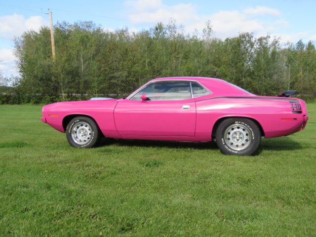 1970 FM3 pink Plymouth Barracuda Coupe