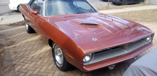 1970 RUST Plymouth Barracuda Convertible