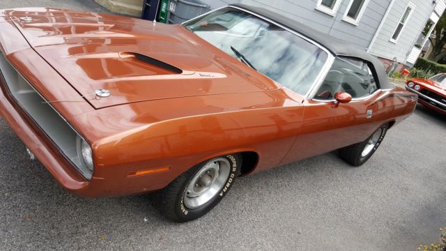 1970 Orange Plymouth Barracuda Convertible