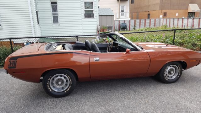 1970 Orange Plymouth Barracuda Convertible