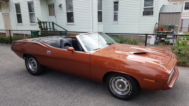 1970 Orange Plymouth Barracuda Convertible
