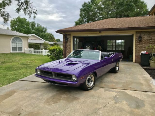 1970 Purple Plymouth Barracuda Convertible