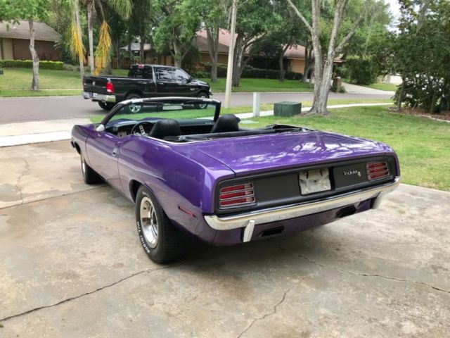 1970 Purple Plymouth Barracuda Convertible