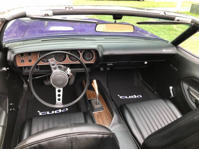 1970 Purple Plymouth Barracuda Convertible
