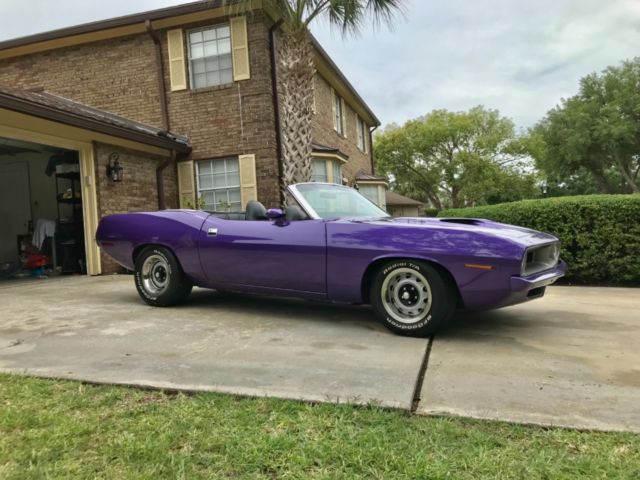 1970 Purple Plymouth Barracuda Convertible