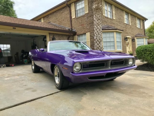 1970 Purple Plymouth Barracuda Convertible