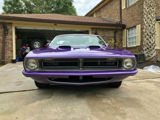1970 Purple Plymouth Barracuda Convertible