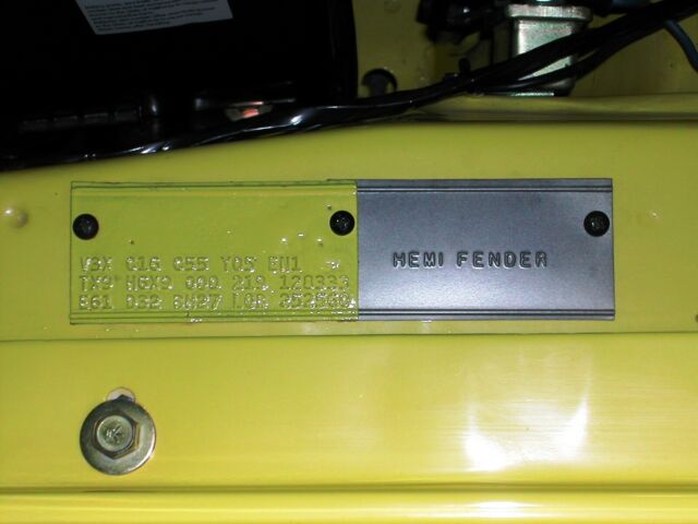 1970 Yellow Plymouth Barracuda Convertible