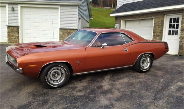 1970 Burnt Orange Plymouth Barracuda