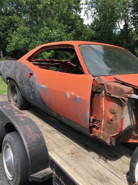 1970 Orange Plymouth Barracuda Coupe