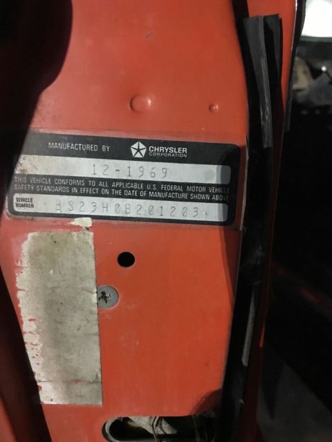 1970 Orange Plymouth Barracuda Coupe