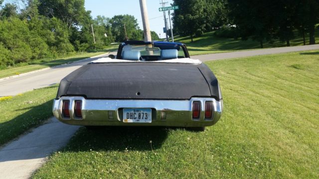 1970 Blue Oldsmobile Cutlass Convertible