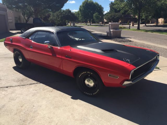1970 Red Dodge Challenger Coupe