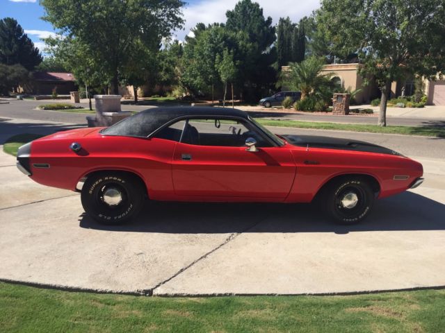 1970 Red Dodge Challenger Coupe